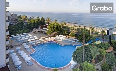 Почивка в Алания през Май и Юни: 7 нощувки на база All Inclusive в Хотел Prestige Alanya*****, плюс самолетен транспорт