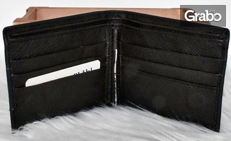 Идея за подарък: Мъжко портмоне от естествена кожа - модел по избор