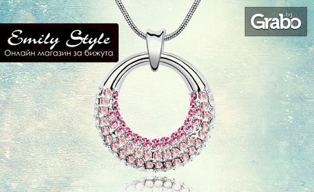 Стилно колие "Елегантна" с кристали Swarovski