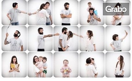 Семейна фотосесия на открито или в студио, с 5 или 10 обработени кадъра