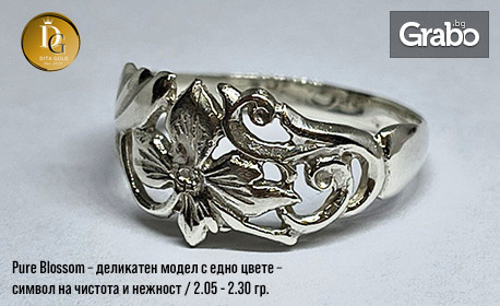 Перфектният подарък: Сребърен пръстен по избор от серията "Silver Emotions" - четири артистични дизайна