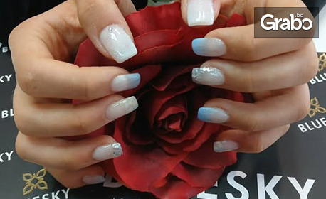 Маникюр с гел лак, с възможност за укрепване