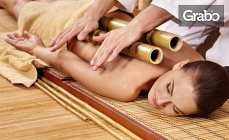 Креолски бамбуков масаж на цяло тяло, плюс масаж на глава