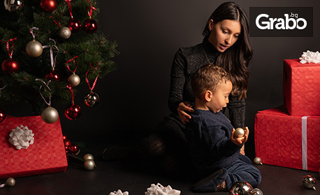 Празнично вдъхновение | Коледна фотосесия на 3 декора с 20 обработени кадри