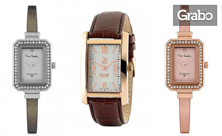 Дамски часовник Pierre Cardin с колие и чифт обеци, плюс мъжки часовник Beverly Hills Polo Club