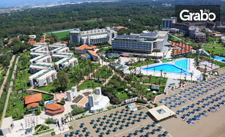 Луксозна почивка в Белек: 7 нощувки на база Ultra All Inclusivе в Adora Hotel & Resort*****, плюс самолетен транспорт от Варна