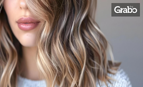 Балеаж с бейби кичури или смесена техника