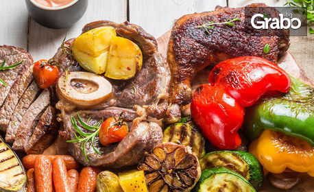 1150гр мешана скара с картофки и сос Мисисипи