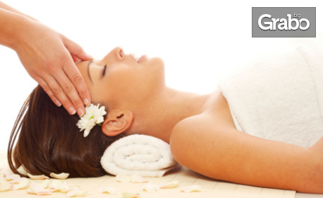 Релаксиращ масаж на гръб с масло от лайка, плюс масаж на лице и маска по избор
