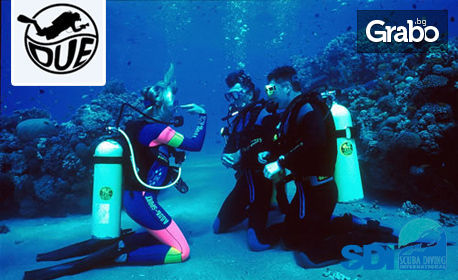 Сертифициран водолазен курс SDI Open Water Scuba Diver, с 20 часа теория и практика, без скрити такси