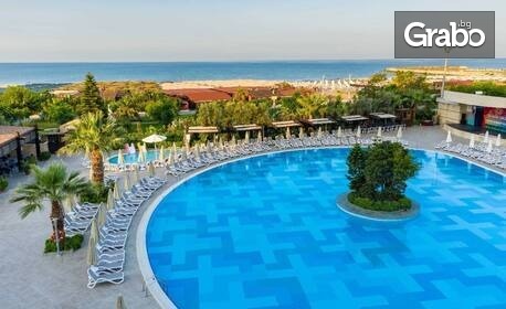 Ранни записвания за лято в Сиде: 7 нощувки на база Ultra All Inclusive в Хотел Sunmelia Beach Resort, плюс самолетен транспорт