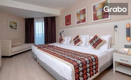Луксозна почивка в Алания: 7 нощувки на база Ultra All Inclusive в хотел Long Beach Alanya 5*, плюс басейн, водна пързалка и детска анимация