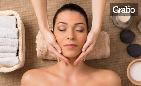 Лечебен масаж на гръб, врат и ръце с комплекс от етерични масла, с леко загряващ ефект