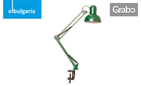 Стилна настолна лампа с чупещо рамо в различни цветове