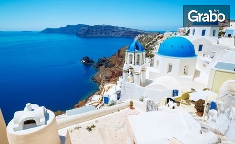 Круиз из Егейско море: Екскурзия до Родос, Миконос, Санторини, Крит, Милос, Атина и Кушадасъ със 7 нощувки, закуски, обеди и вечери на крузен кораб, плюс автобусен и круизен транспорт