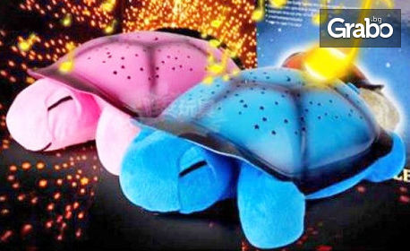 За детето! Интерактивна нощна лампа с музикални и светещи функции, в синьо или розово