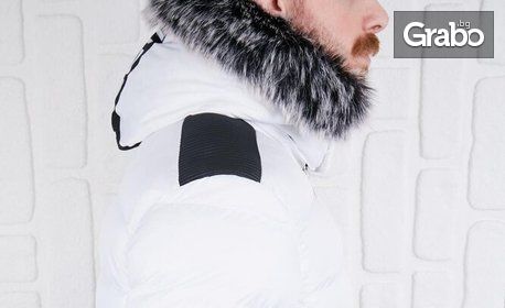 Мъжко зимно яке с естествен пух в цвят и размер по избор