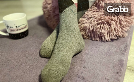 Комплект от дамски или мъжки термо чорапи с 80% ангорска вълна