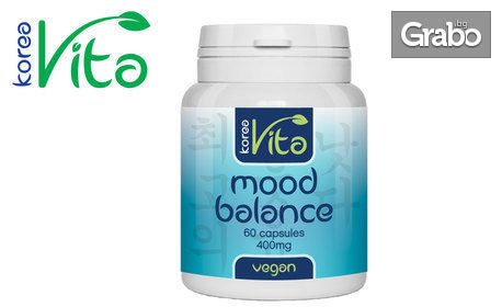 Хранителна добавка Mood balance - веган капсули за добро настроение и спокоен сън