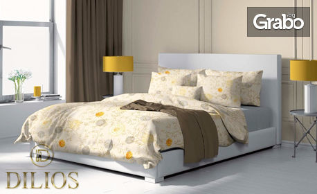 Единичен, двоен или макси спален комплект от ранфорс, в десен по избор