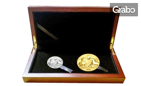Сребърен медальон "Свети Тодор", позлатен медал или колекция от двете