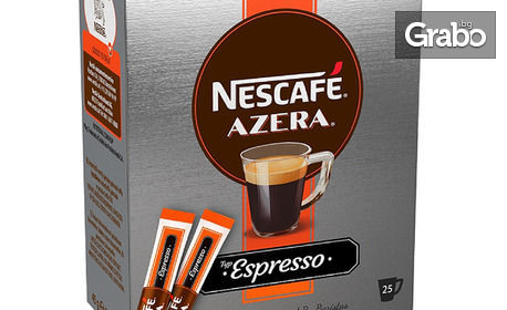 4 кутии инстантно Nescafe Azera Espresso, 100% Arabica - с по 25 пакетчета