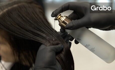 Вдъхни на косата си нов живот: Диагностика с микрокамера, възстановяваща терапия, подстригване и оформяне със сешоар