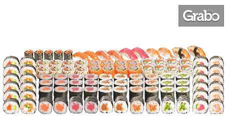 Екзотична кухня за вкъщи: Суши сет с 16, 30, 48 или 103 хапки