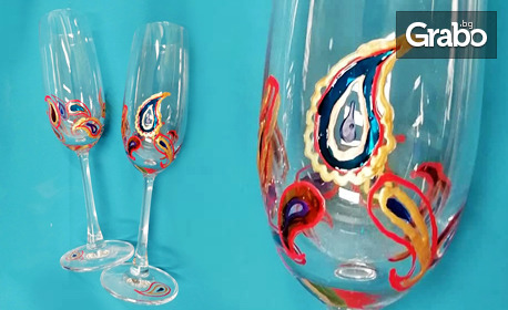 Арт терапия: Рисуване върху чаша за вино или стъклопис