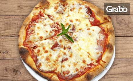 Голяма ръчно приготвена пица или паста по избор, плюс малка бира или чаша вино