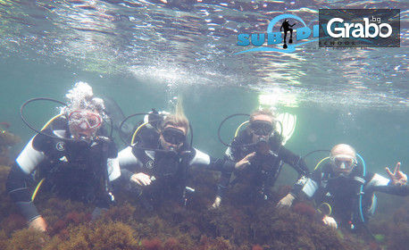 Подари подводно приключение за начинаещи в Кристалната лагуна в Созопол! Водолазнo гмуркане с обучение, видеозаснемане и снимки