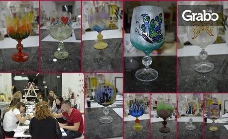 Уъркшоп "Стъклена магия" с рисуване на чаша за вино - на 9 Септември