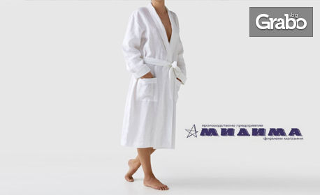Халат за баня от 100% памук, в цвят и размер по избор