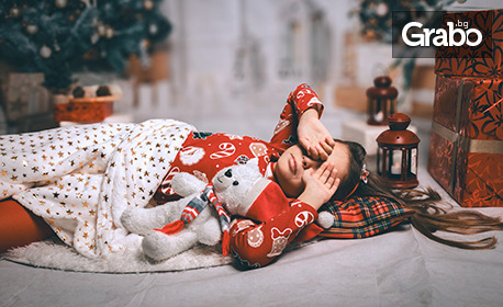 Семейна коледна фотосесия, плюс 5 дигитални картички със снимки