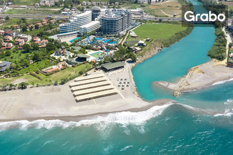 Почивка в Сиде през Май 2027: 7 нощувки на база Ultra All Inclusive в Хотел Alarcha Hotels & Resorts 5*, плюс самолетен транспорт