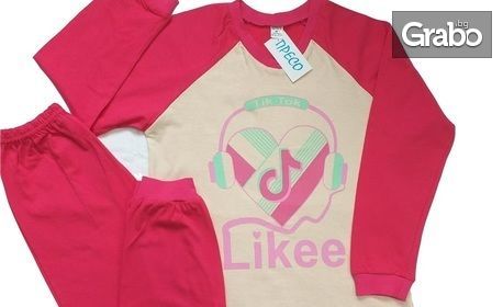 Детска пижама "Tik Tok" в размер и цвят по избор