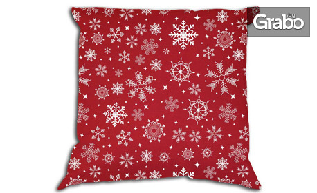 Коледна декоративна възглавничка в десен по избор