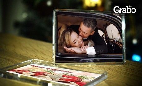Уникален подарък за Коледа пъзел, картичка или магнит с ваша снимка