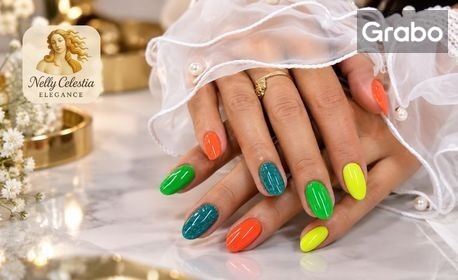 Маникюр с гел върху естествени нокти, плюс лакиране с гел лак и сваляне на старо покритие