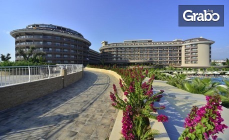 Ранни записвания за лято в Сиде: 7 нощувки на база Ultra All Inclusive в Хотел Sunmelia Beach Resort, плюс самолетен транспорт