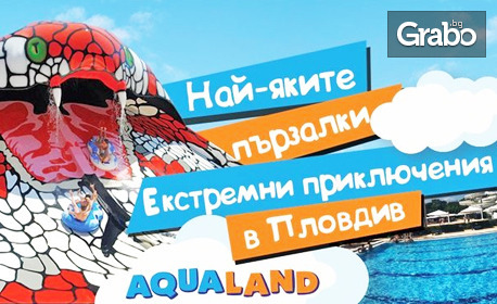 На аквапарк в Пловдив! Вход за цял ден в Aqualand - с най-екстремната пързалка