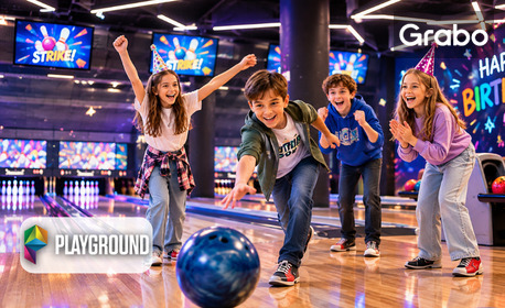 2 часа детски рожден ден за 6 деца в Playground Grand Mall - с много забавления, детско меню и изненади - във Варна