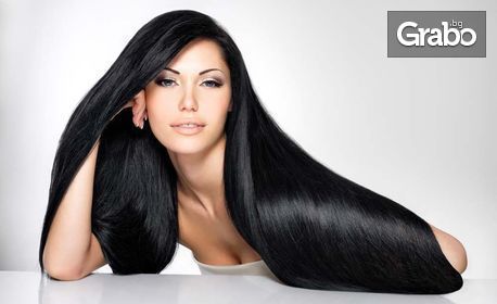 Кератинова терапия за коса с продукти L'Oréal Professionnel и парна преса Steampod, плюс изправяне