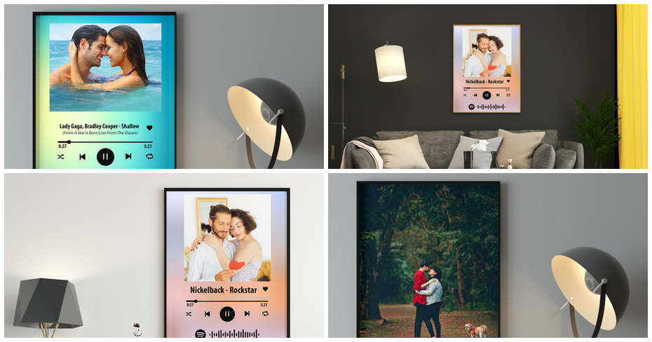 Spotify снимка с ваше изображение, надпис и уникален код, в размер по ...