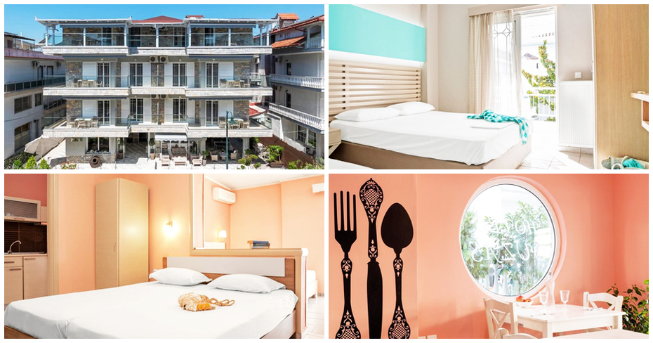 В гръцкия курорт Олимпик бийч през Септември: 2 или 3 нощувки с възможност за закуски - за до четирима, от Ouzas Hotel