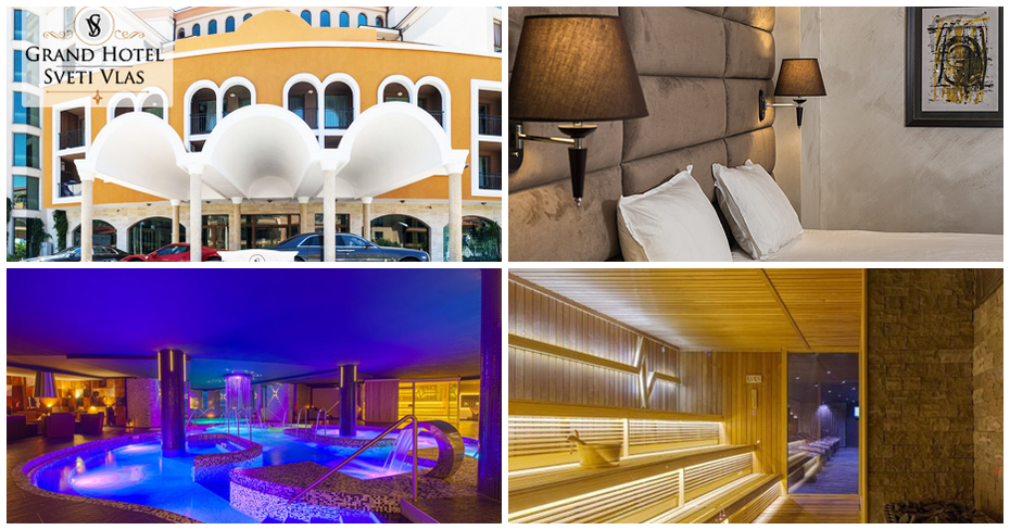 Луксозна почивка в Свети Влас: Нощувка на база Ultra All Inclusive, плюс релакс зона и басейни, от Гранд Хотел Свети Влас*****
