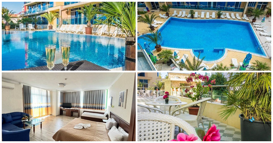 Юни в Слънчев бряг: Нощувка на база All Inclusive в помещение по избор, плюс басейн, от Семеен хотел Галери