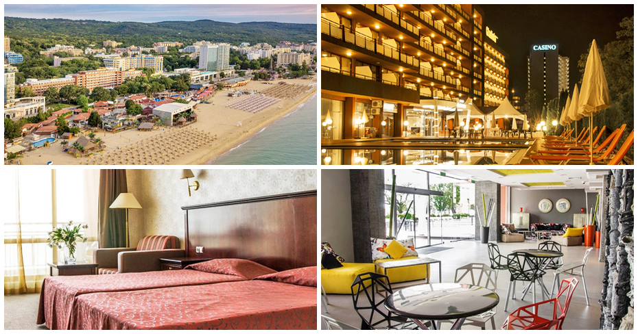 На първа линия в Златни пясъци: Нощувка със закуска или на база All Inclusive, плюс басейн, от Хотел Гладиола Стар****
