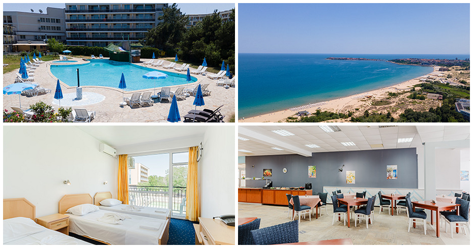 Last Minute почивка в Слънчев бряг до края на Юли: Нощувка на база All Inclusive Light, плюс външен плувен басейн с чадъри и шезлонги, от Hotel Sunny Breeze