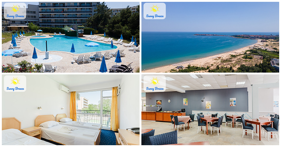 До края на сезона в Слънчев бряг: Нощувка на база All Inclusive Light, плюс басейн с чадър и шезлонг и паркинг, от Hotel Sunny Breeze